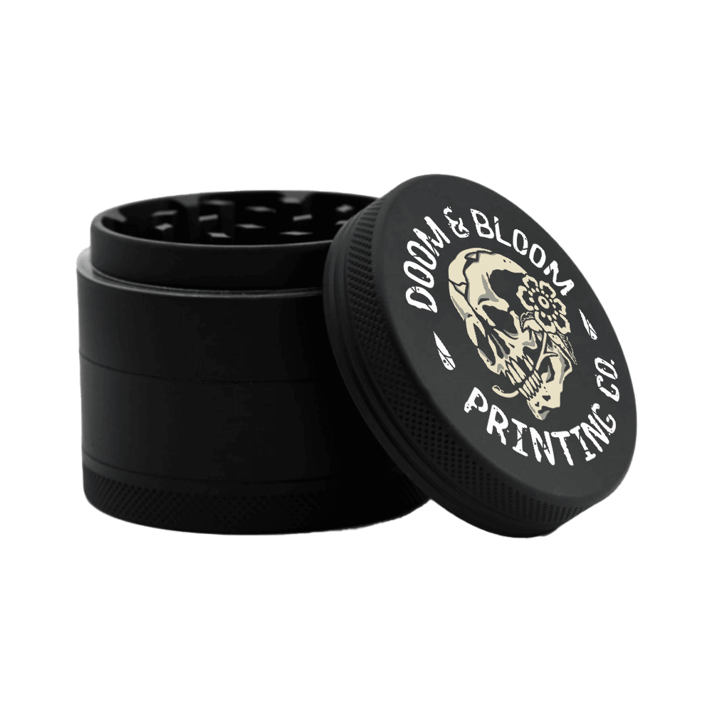 customised herbal grinders - custom printed grinders